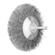PFERD TOOLS Kegelbürste ungezopft KBU Ø95x10mm Schaft-Ø6 mm Stahl-Draht-Ø0,30-1