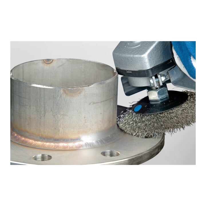 PFERD TOOLS Kegelbürste ungezopft KBU Ø 125x10mm M14 Edelstahl-Draht-Ø 0,35 mm Winkelschleifer