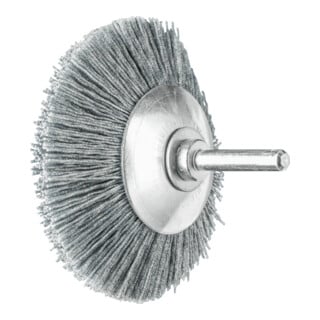 PFERD TOOLS Kegelbürste ungezopft KBU Ø 80x10mm Schaft-Ø 6 mm SiC-Filament-Ø 0,55 mm Korn 120