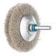 PFERD TOOLS Kegelbürste ungezopft KBU Ø70x10mm Schaft-Ø6 mm Edelstahl-Draht-Ø0,15