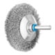 PFERD TOOLS Kegelbürste ungezopft KBU Ø70x10mm Schaft-Ø6 mm Edelstahl-Draht-Ø0,20