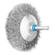 PFERD TOOLS Kegelbürste ungezopft KBU Ø80x10mm Schaft-Ø6 mm Edelstahl-Draht-Ø0,30