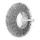 PFERD TOOLS Kegelbürste ungezopft KBU Ø95x10mm Schaft-Ø6 mm Stahl-Draht-Ø0,30