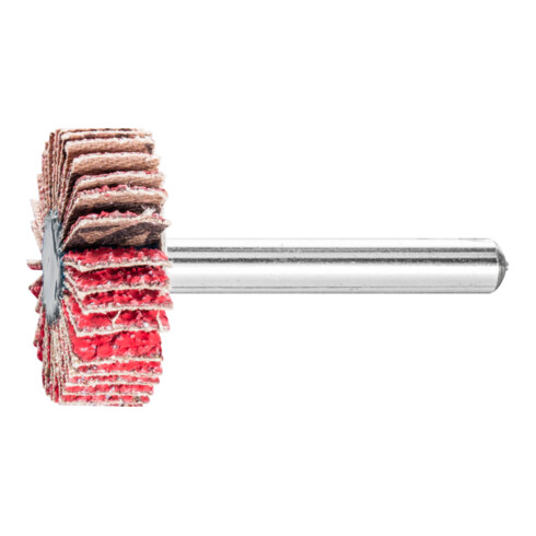 PFERD TOOLS Keramikkorn Fächerschleifer F Ø 30x10mm Schaft-Ø 6 mm CO-COOL40 hoher Abtrag auf Edelstahl