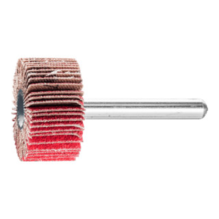PFERD TOOLS Keramikkorn Fächerschleifer F Ø 30x15 mm Schaft-Ø 6 mm CO-COOL120 hoher Abtrag auf Edelstahl
