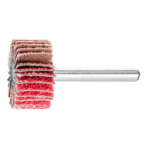 PFERD TOOLS Keramikkorn Fächerschleifer F Ø 30x15 mm Schaft-Ø 6 mm CO-COOL40 hoher Abtrag auf Edelstahl