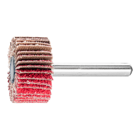 PFERD TOOLS Keramikkorn Fächerschleifer F Ø 30x15 mm Schaft-Ø 6 mm CO-COOL60 hoher Abtrag auf Edelstahl