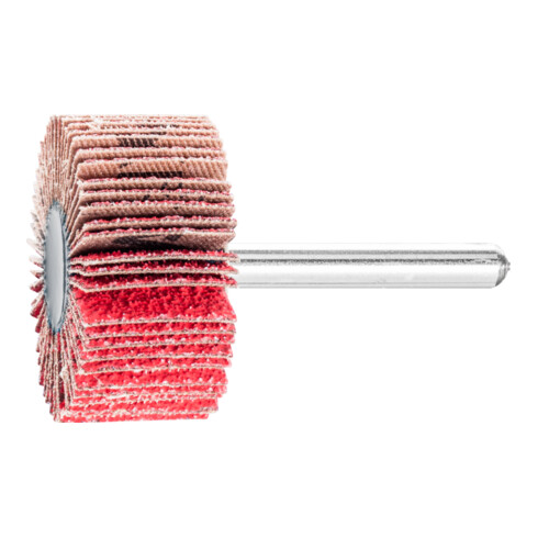 PFERD TOOLS Keramikkorn Fächerschleifer F Ø 40x20mm Schaft-Ø 6 mm CO-COOL60 hoher Abtrag auf Edelstahl