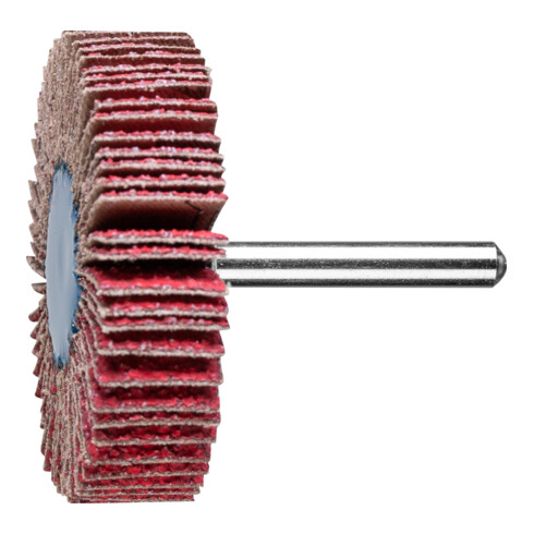 PFERD TOOLS Keramikkorn Fächerschleifer F Ø 60x15 mm Schaft-Ø 6 mm CO-COOL40 hoher Abtrag auf Edelstahl