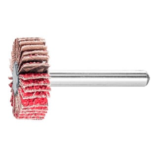 PFERD TOOLS Keramikkorn Fächerschleifer F Ø 30x10mm Schaft-Ø 6 mm CO-COOL40 hoher Abtrag auf Edelstahl