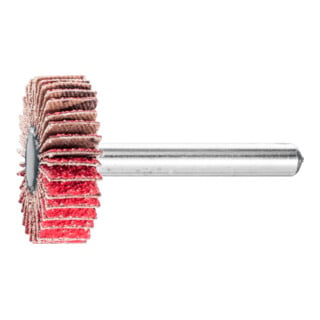 PFERD TOOLS Keramikkorn Fächerschleifer F Ø 30x10mm Schaft-Ø 6 mm CO-COOL60 hoher Abtrag auf Edelstahl