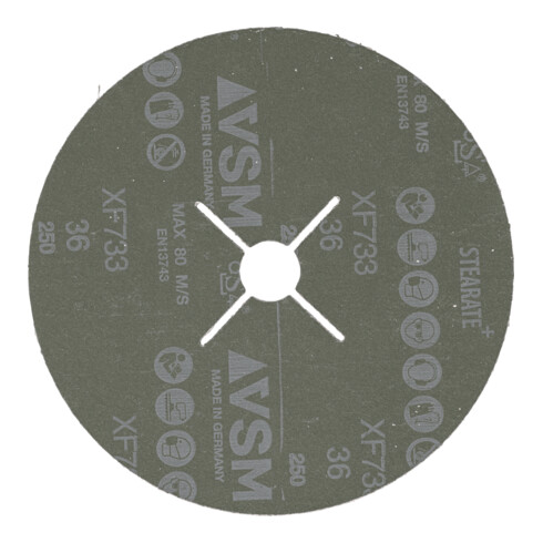 PFERD TOOLS Keramikkorn Fiberscheibe Ø 180mm CO-ALU36 für weiche NE Metalle