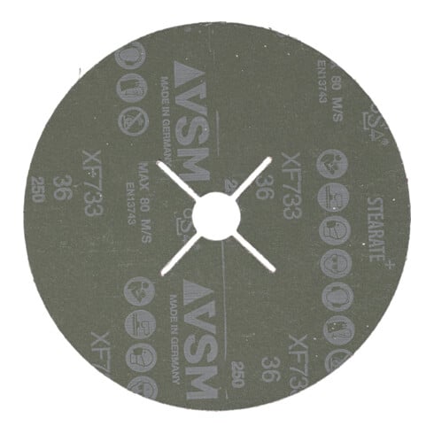 PFERD TOOLS Keramikkorn Fiberscheibe Ø 180mm CO-ALU36 für weiche NE Metalle