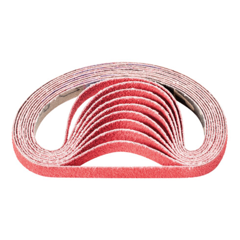 PFERD TOOLS Keramikkorn Schleifband BA 10x330mm CO-COOL60 für Edelstahl-Schliff mit Bandschleifer (100)
