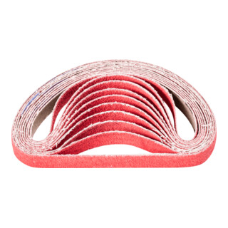 PFERD TOOLS Keramikkorn Schleifband BA 12x305 mm CO-COOL80 für Edelstahl-Schliff mit Bandschleifer (100)