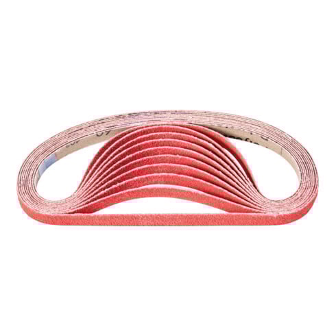 PFERD TOOLS Keramikkorn Schleifband BA 12x520mm CO-COOL60 für Edelstahl-Schliff mit Bandschleifer (100)