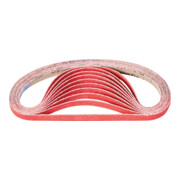 PFERD TOOLS Keramikkorn Schleifband BA 12x520mm CO-COOL60 für Edelstahl-Schliff mit Bandschleifer (100)