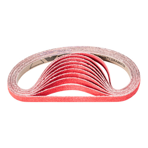 PFERD TOOLS Keramikkorn Schleifband BA 13x457 mm CO-COOL60 für Edelstahl-Schliff mit Bandschleifer