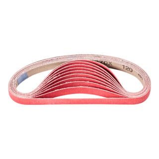 PFERD TOOLS Keramikkorn Schleifband BA 16x480mm CO-COOL120 für Edelstahl-Schliff mit Bandschleifer