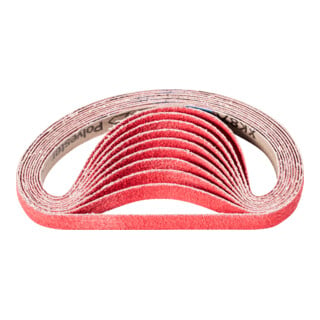 PFERD TOOLS Keramikkorn Schleifband BA 16x480mm CO-COOL40 für Edelstahl-Schliff mit Bandschleifer