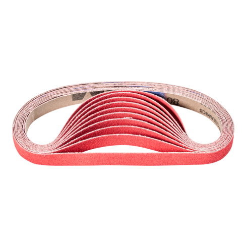 PFERD TOOLS Keramikkorn Schleifband BA 16x480mm CO-COOL80 für Edelstahl-Schliff mit Bandschleifer