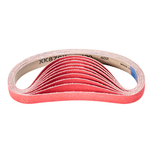 PFERD TOOLS Keramikkorn Schleifband BA 20x480mm CO-COOL120 für Edelstahl-Schliff mit Bandschleifer