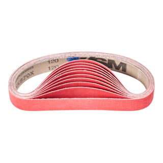 PFERD TOOLS Keramikkorn Schleifband BA 30x533 mm CO-COOL120 für Edelstahl-Schliff mit Rohrbandschleifer