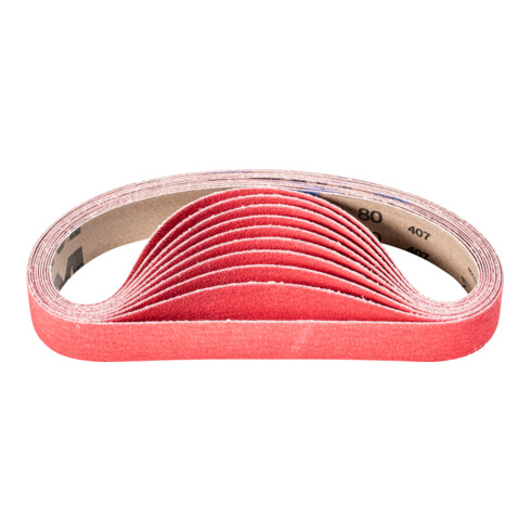 PFERD TOOLS Keramikkorn Schleifband BA 30x533 mm CO-COOL80 für Edelstahl-Schliff mit Rohrbandschleifer