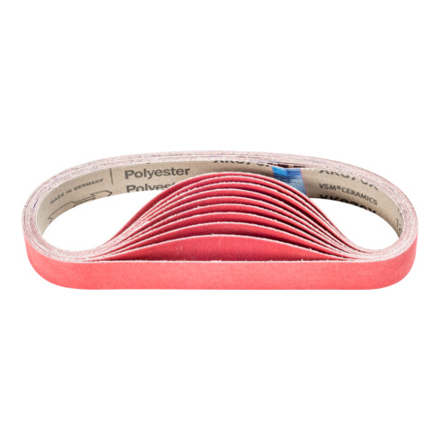 PFERD TOOLS Keramikkorn Schleifband BA 30x610mm CO-COOL120 für Edelstahl-Schliff mit Rohrbandschleifer