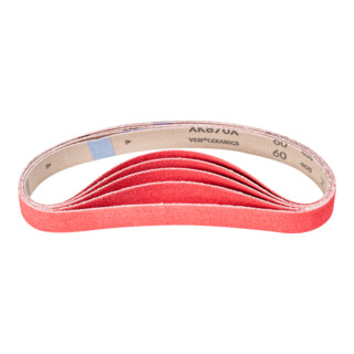 PFERD TOOLS Keramikkorn Schleifband BA 30x610mm CO-COOL60 für Edelstahl-Schliff mit Rohrbandschleifer