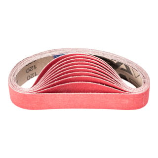 PFERD TOOLS Keramikkorn Schleifband BA 35x450mm CO-COOL120 für Edelstahl-Schliff mit Rohrbandschleifer