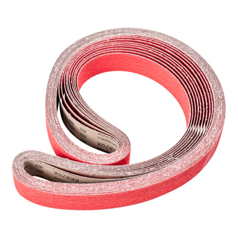PFERD TOOLS Keramikkorn Schleifband BA 50x2000mm CO-COOL40 für Edelstahl-Schliff mit Bandschleifer