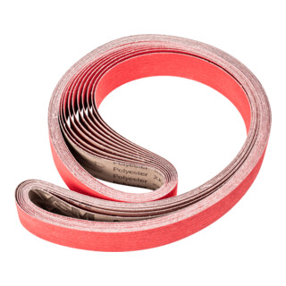 PFERD TOOLS Keramikkorn Schleifband BA 50x2000mm CO-COOL80 für Edelstahl-Schliff mit Bandschleifer