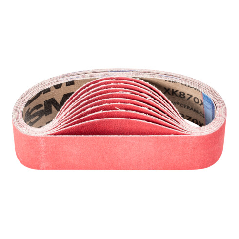 PFERD TOOLS Keramikkorn Schleifband BA 50x450mm CO-COOL120 für Edelstahl-Schliff mit Rohrbandschleifer