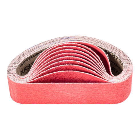 PFERD TOOLS Keramikkorn Schleifband BA 50x450mm CO-COOL60 für Edelstahl-Schliff mit Rohrbandschleifer