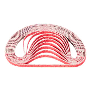 PFERD TOOLS Keramikkorn Schleifband BA 6x305 mm CO-COOL60 für Edelstahl-Schliff mit Bandschleifer (100)
