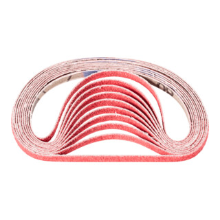 PFERD TOOLS Keramikkorn Schleifband BA 6x305 mm CO-COOL80 für Edelstahl-Schliff mit Bandschleifer (100)