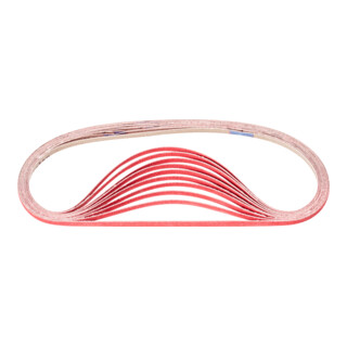 PFERD TOOLS Keramikkorn Schleifband BA 6x610mm CO-COOL120 für Edelstahl-Schliff mit Bandschleifer (100)