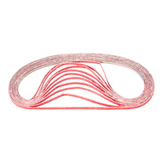 PFERD TOOLS Keramikkorn Schleifband BA 6x610mm CO-COOL40 für Edelstahl-Schliff mit Bandschleifer (100)