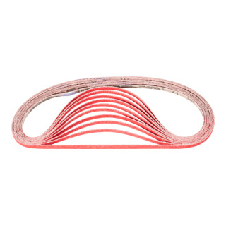 PFERD TOOLS Keramikkorn Schleifband BA 6x610mm CO-COOL60 für Edelstahl-Schliff mit Bandschleifer (100)