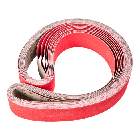 PFERD TOOLS Keramikkorn Schleifband BA 75x2000mm CO-COOL40 für Edelstahl-Schliff mit Bandschleifer