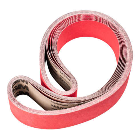 PFERD TOOLS Keramikkorn Schleifband BA 75x2000mm CO-COOL80 für Edelstahl-Schliff mit Bandschleifer