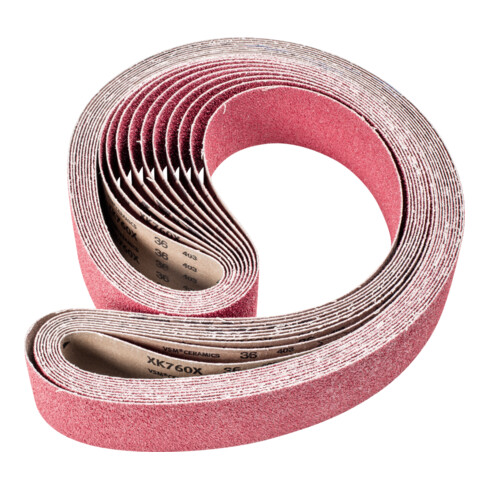 PFERD TOOLS Keramikkorn Schleifband BA 75x2000mm CO36 höchster Abtrag auf Stahl mit Bandschleifer