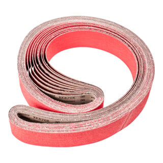 PFERD TOOLS Keramikkorn Schleifband BA 75x2500mm CO-COOL36 für Edelstahl-Schliff mit Bandschleifer