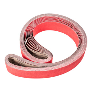 PFERD TOOLS Keramikkorn Schleifband BA 75x2500mm CO-COOL40 für Edelstahl-Schliff mit Bandschleifer