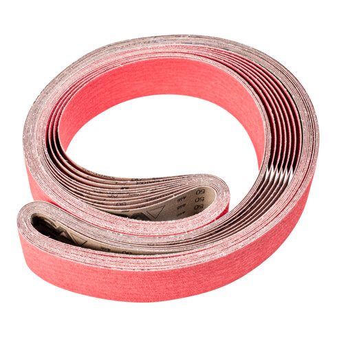PFERD TOOLS Keramikkorn Schleifband BA 75x2500mm CO-COOL50 für Edelstahl-Schliff mit Bandschleifer