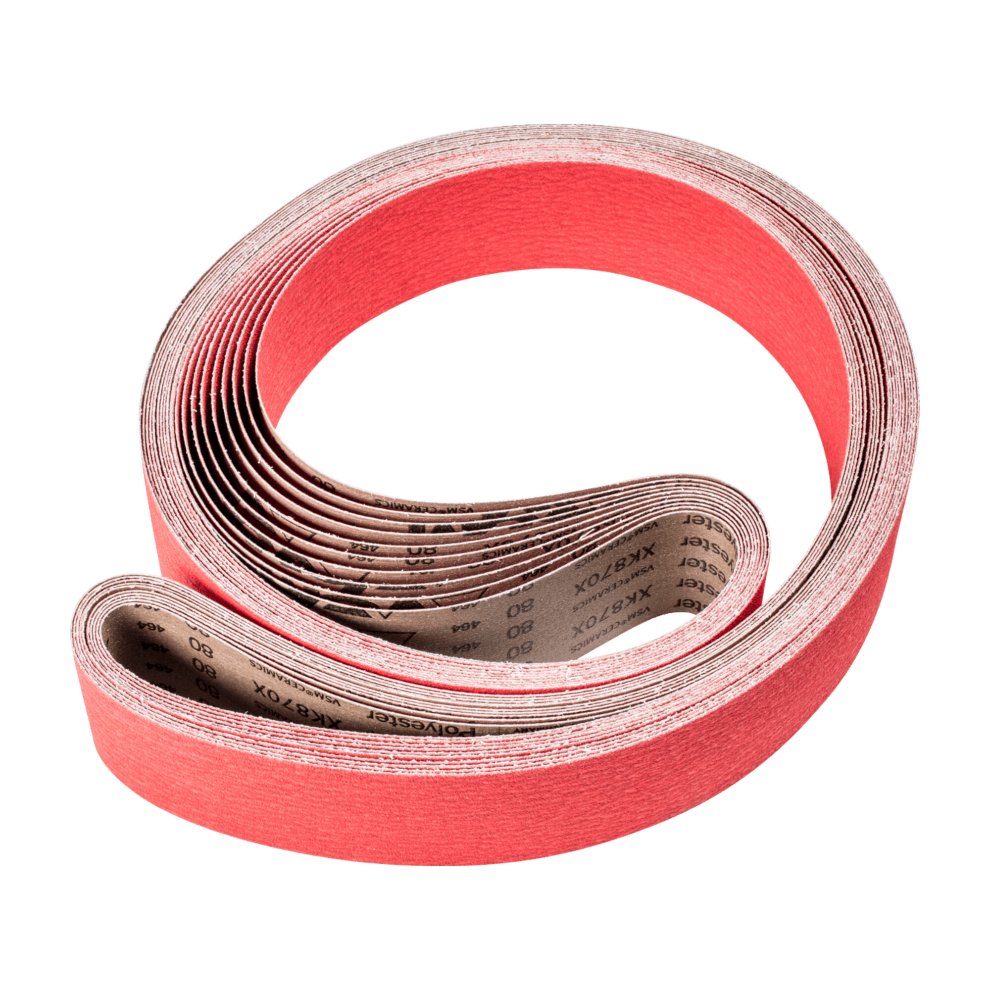 PFERD TOOLS Keramikkorn Schleifband BA 75x2500mm CO-COOL80 für Edelstahl-Schliff mit Bandschleifer