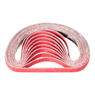 PFERD TOOLS Keramikkorn Schleifband BA 9x305 mm CO-COOL60 für Edelstahl-Schliff mit Bandschleifer