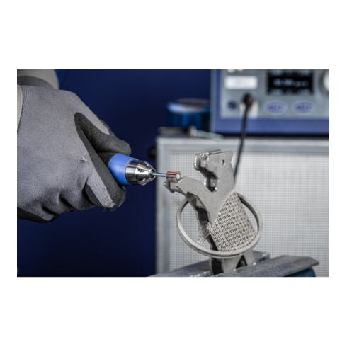 PFERD TOOLS Korund Fächerschleifer F Ø 15x10mm Schaft-Ø 3 mm A150 für Feinschliff und Finish