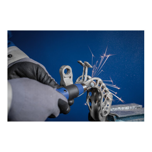 PFERD TOOLS Korund Fächerschleifer F Ø 15x5 mm Schaft-Ø 3 mm A150 für Feinschliff und Finish